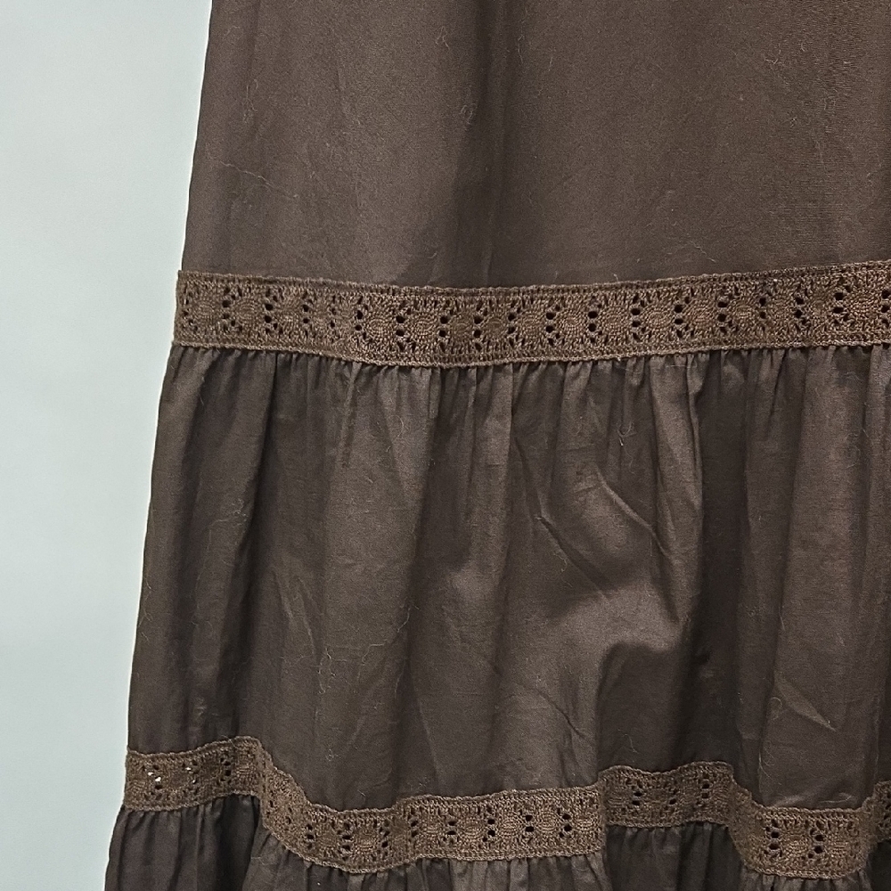 Jones New York Elegant Brown A-Line Skirt Size 14